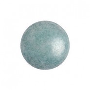 Cabuchon de vidrio par Puca® 14mm - Opaque blue ceramic look 03000/14464